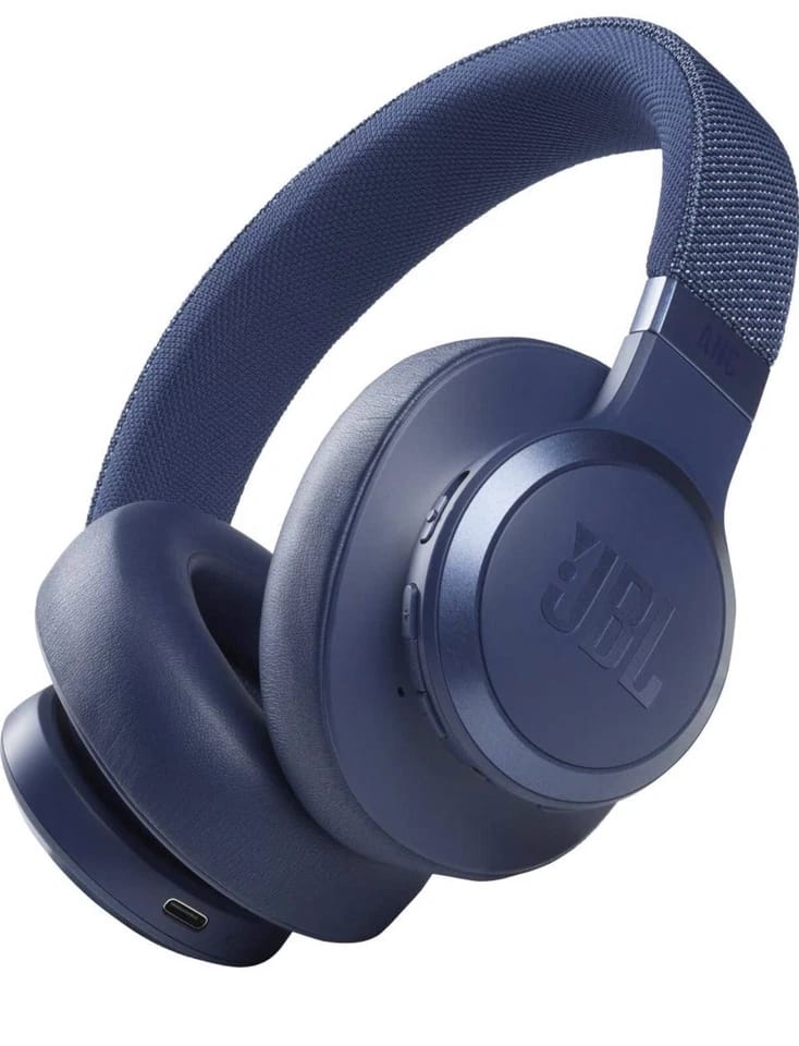 JBL Live 660NC Headphones & Earbuds New Blue