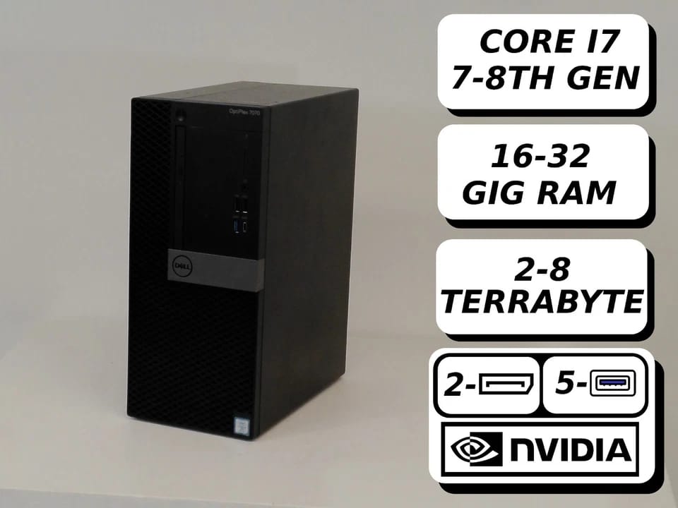Dell OptiPlex 7060 Computers New 512GB 16GB