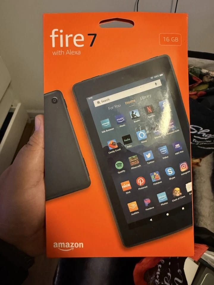 Amazon Fire 7 9th Tablets Black 32GB New
