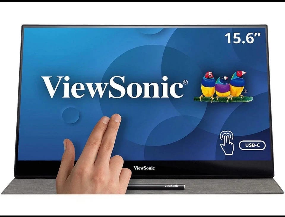 ViewSonic TD1655 Monitors New Gray