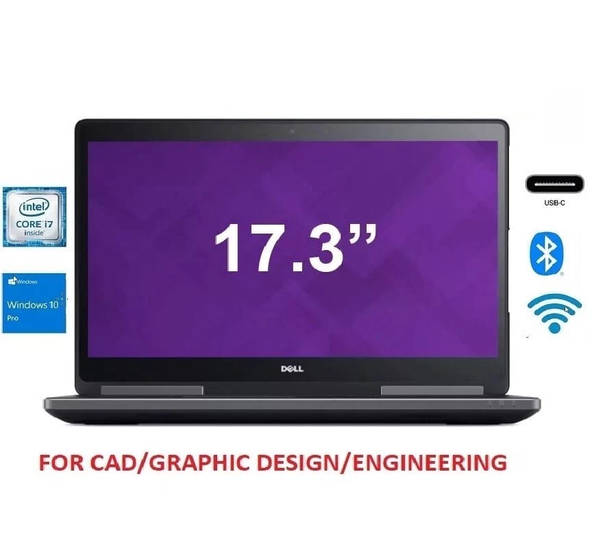 Dell Precision 7710 Computers Refurbished - Excellent 128GB 32GB