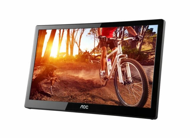 AOC E1659FWU Monitors New Black
