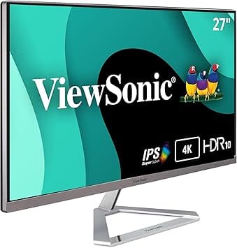 ViewSonic VX2776-4K-MHDU Monitors New Black
