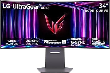 LG 34GS95QE Monitors New Black