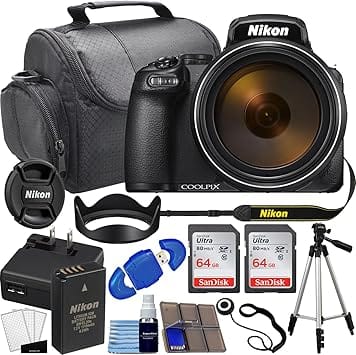 Nikon COOLPIX P1000 Digital Cameras Black New