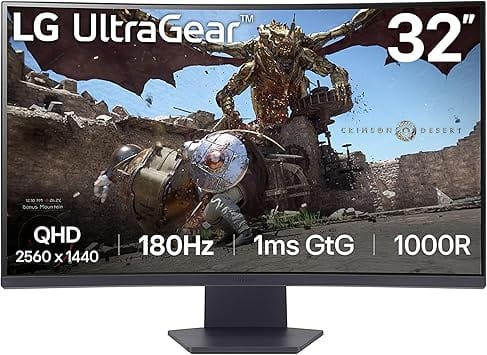 LG 32GS60QC Monitors New Black