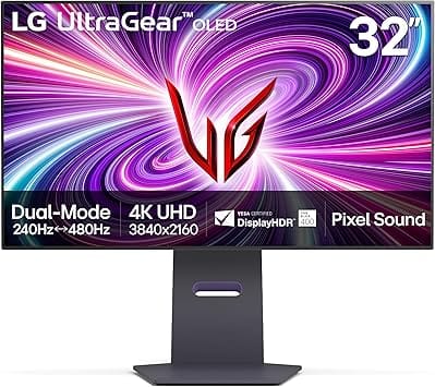 LG 32GS95UE Monitors Used - Good Black