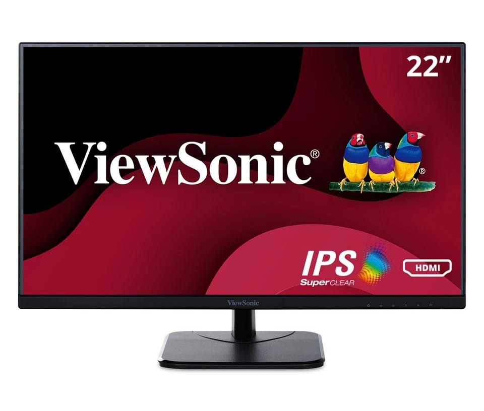 ViewSonic VA2256-MHD Monitors New Black