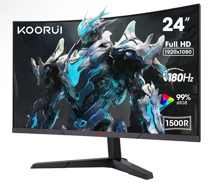 KOORUI 24E6CA Monitors New Black