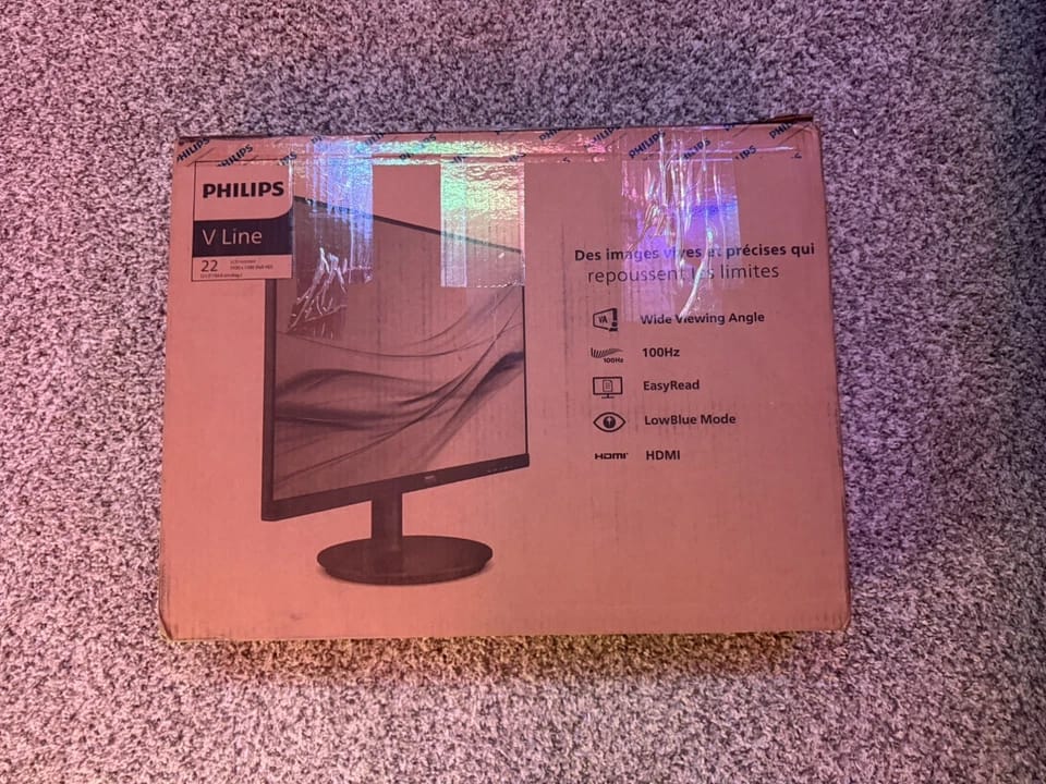 Philips 221V8L Monitors Open-Box Excellent Black