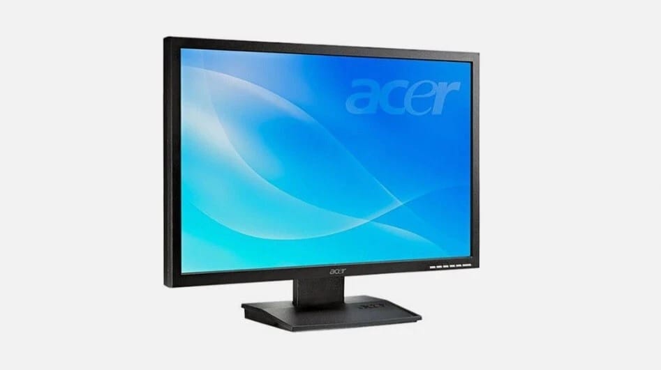 Acer V223W Monitors Refurbished - Premium Black