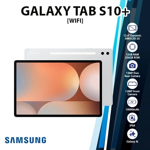 Samsung Galaxy Tab S10+ Tablets Silver 256GB New