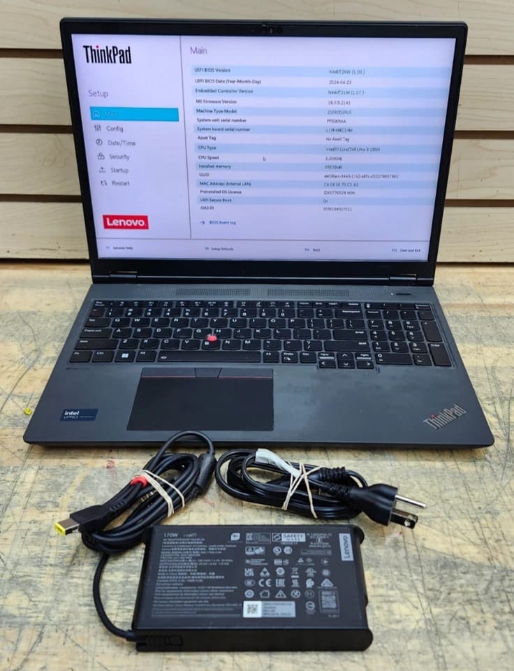 Lenovo ThinkPad P16v Gen 2 Computers New 512GB 16GB