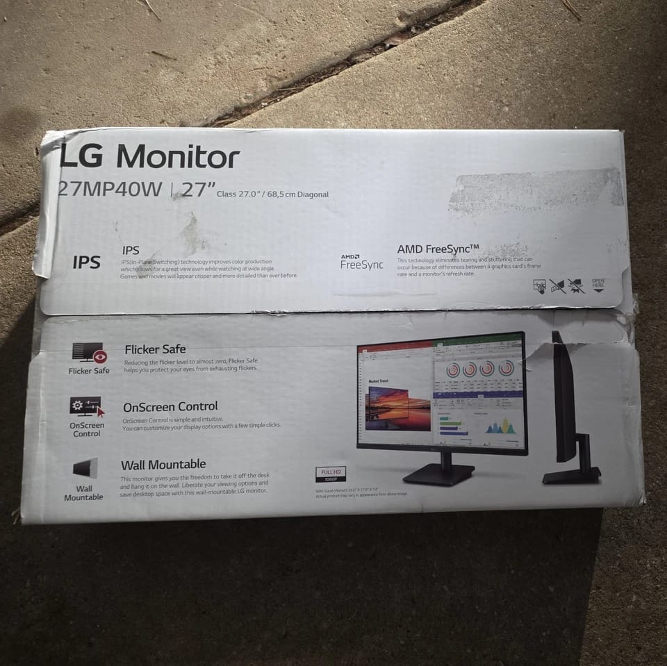 LG 27MP40W Monitors New Black