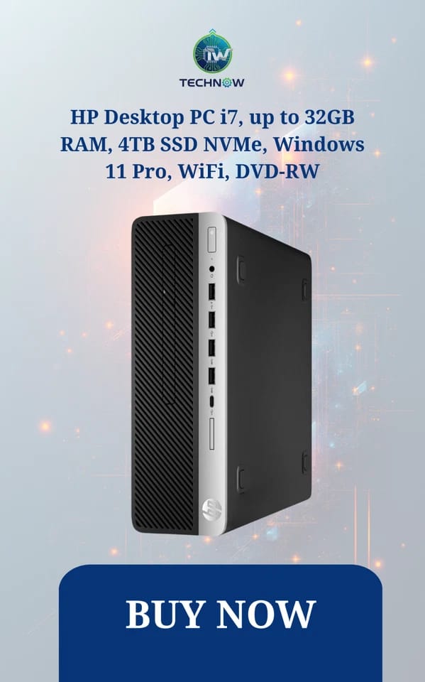 HP ProDesk 600 G3 Computers Refurbished - Excellent 256GB 8GB