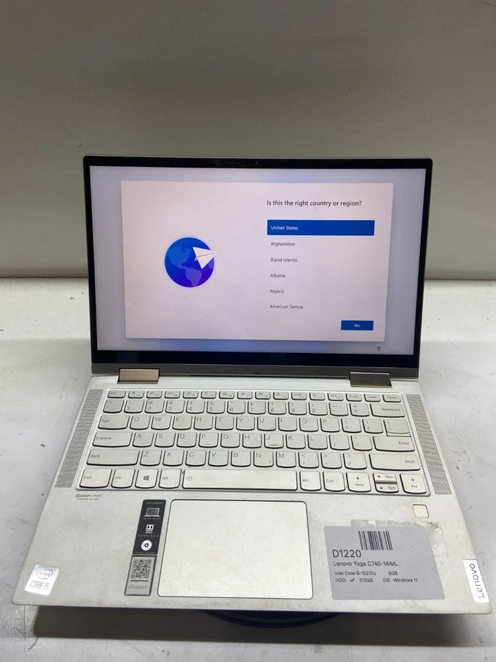 Lenovo Yoga C740 Computers New 256GB 8GB