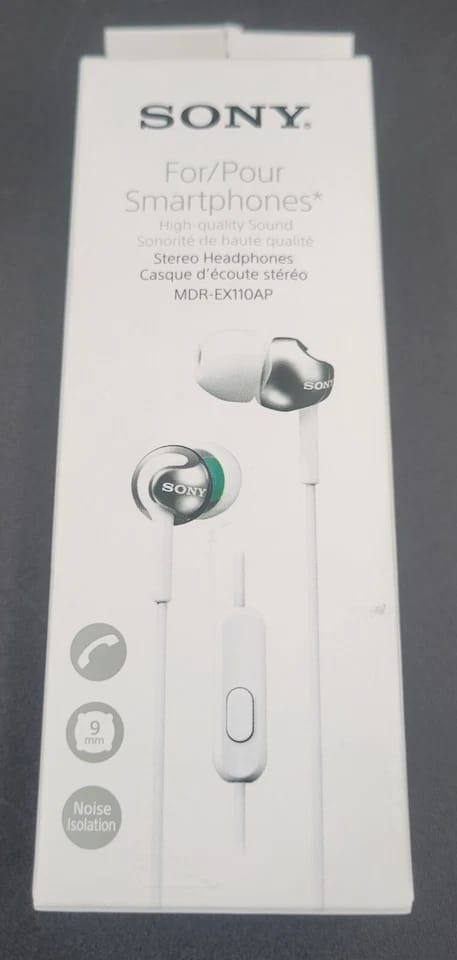 Sony MDREX110AP/B Headphones & Earbuds New White
