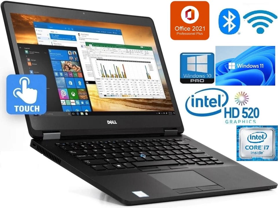 Dell Latitude 7470 Computers New 256GB 8GB