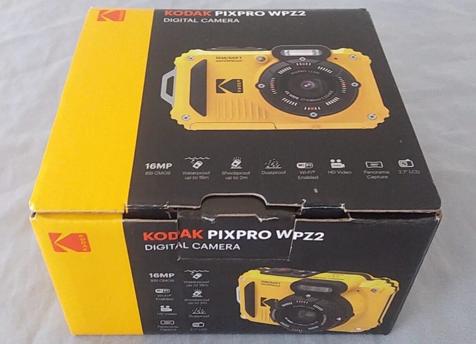 Kodak WPZ2 Digital Cameras Yellow New