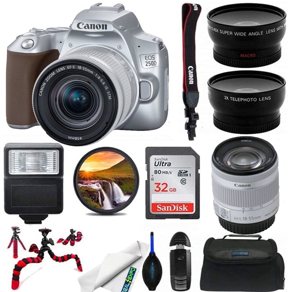 Canon EOS 250D Digital Cameras Silver New