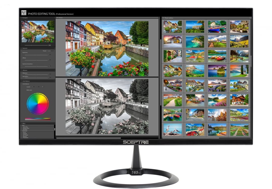 Sceptre E258B Monitors New Black