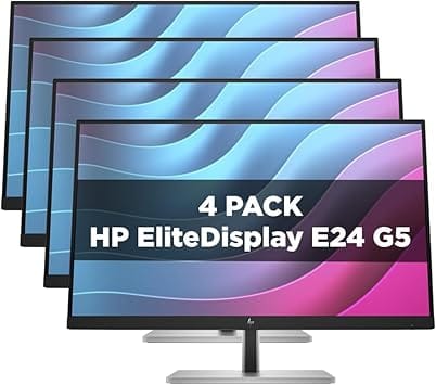 HP E24 G5 Monitors Open-Box Excellent Black