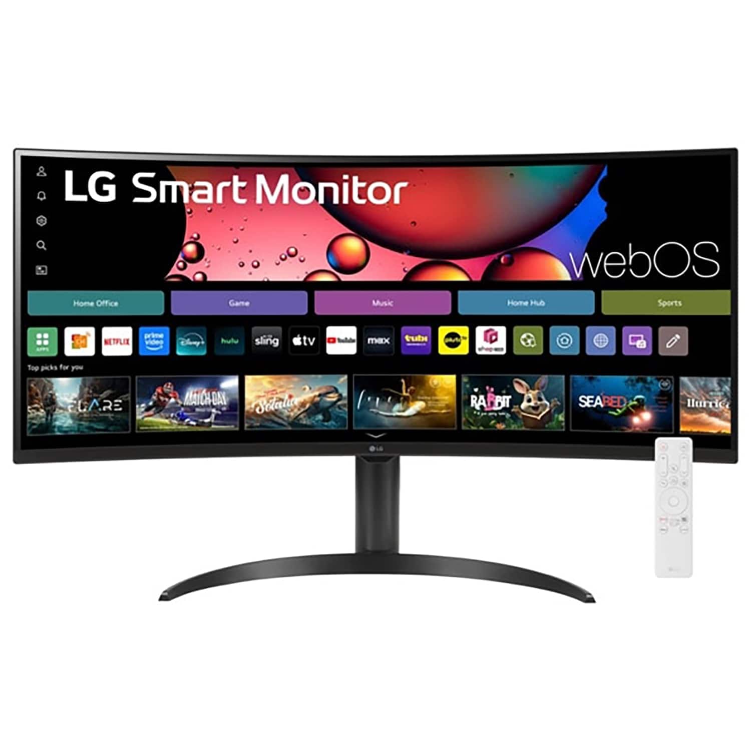 LG 34SR65QC Monitors Open-Box Excellent Black