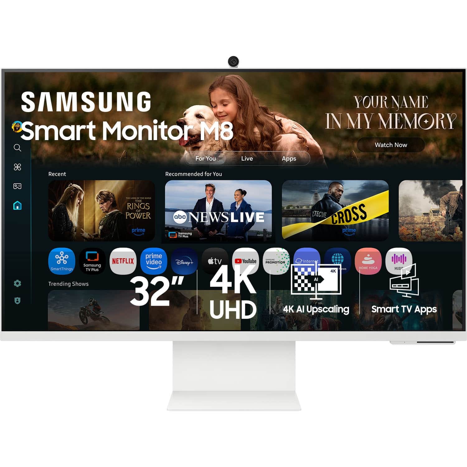 Samsung LS32FM803U Monitors New White