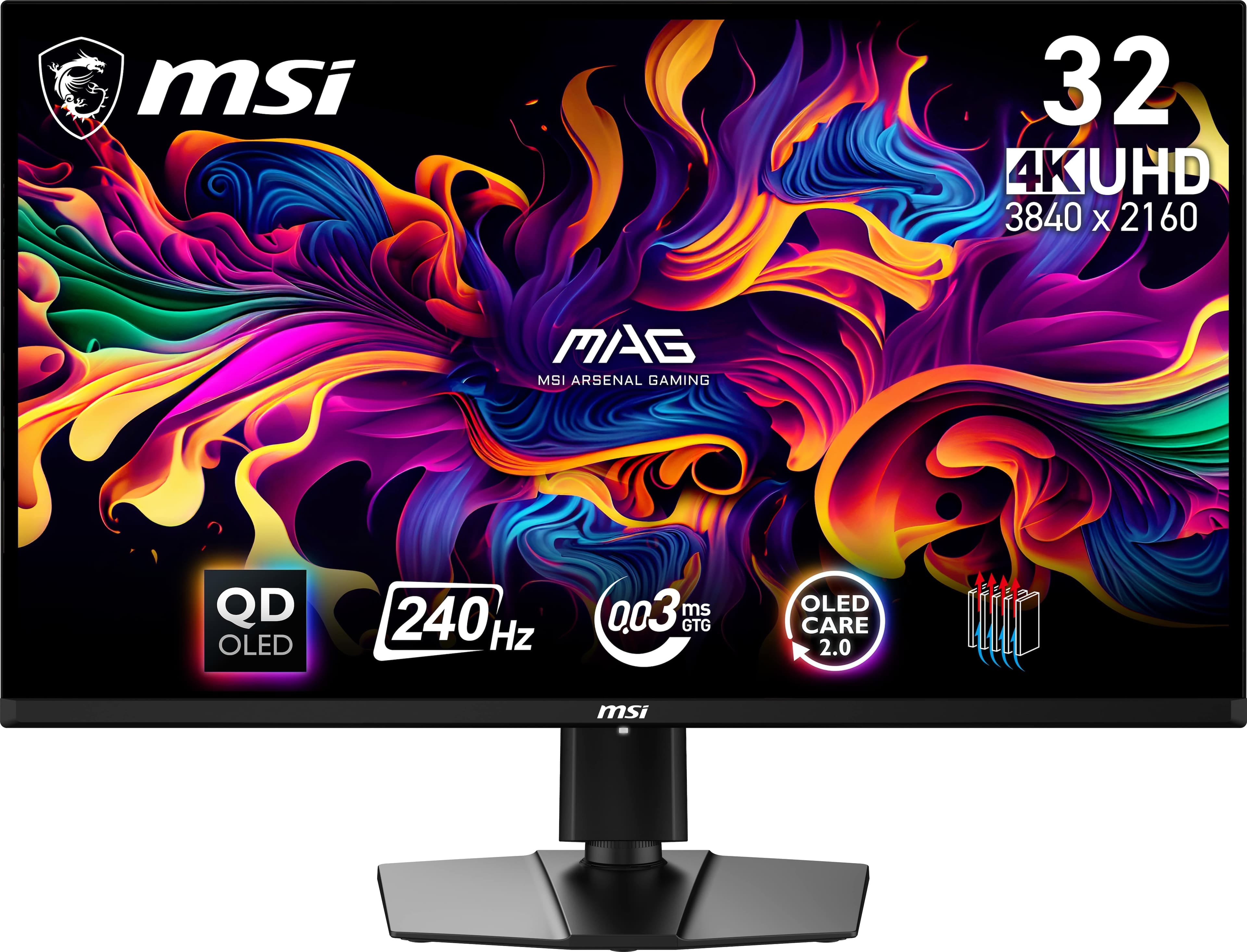 MSI MAG 321UPX QD-OLED Monitors New Black