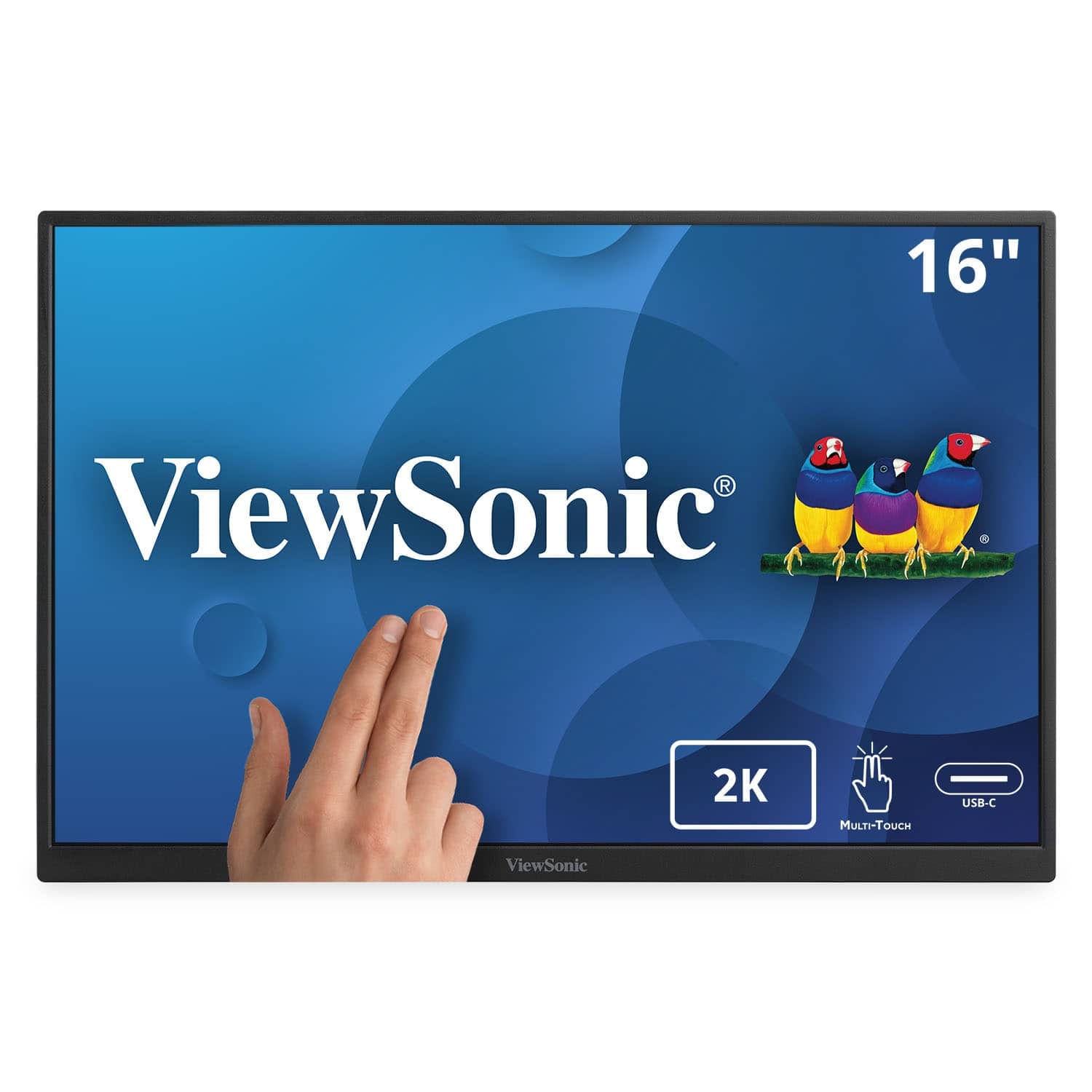 ViewSonic TD1656-2K Monitors New Black